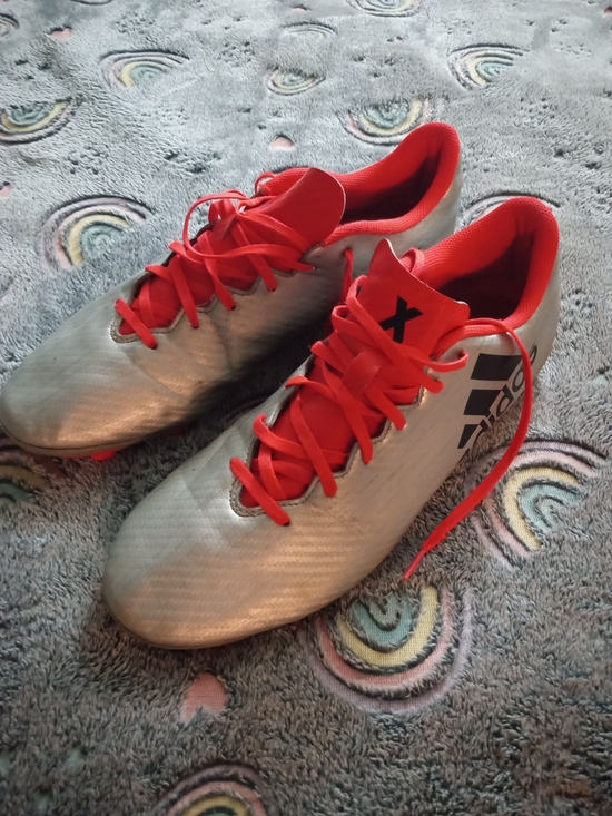adidas Other - Adidas X Men's Soccer Cleats - Silver with Red